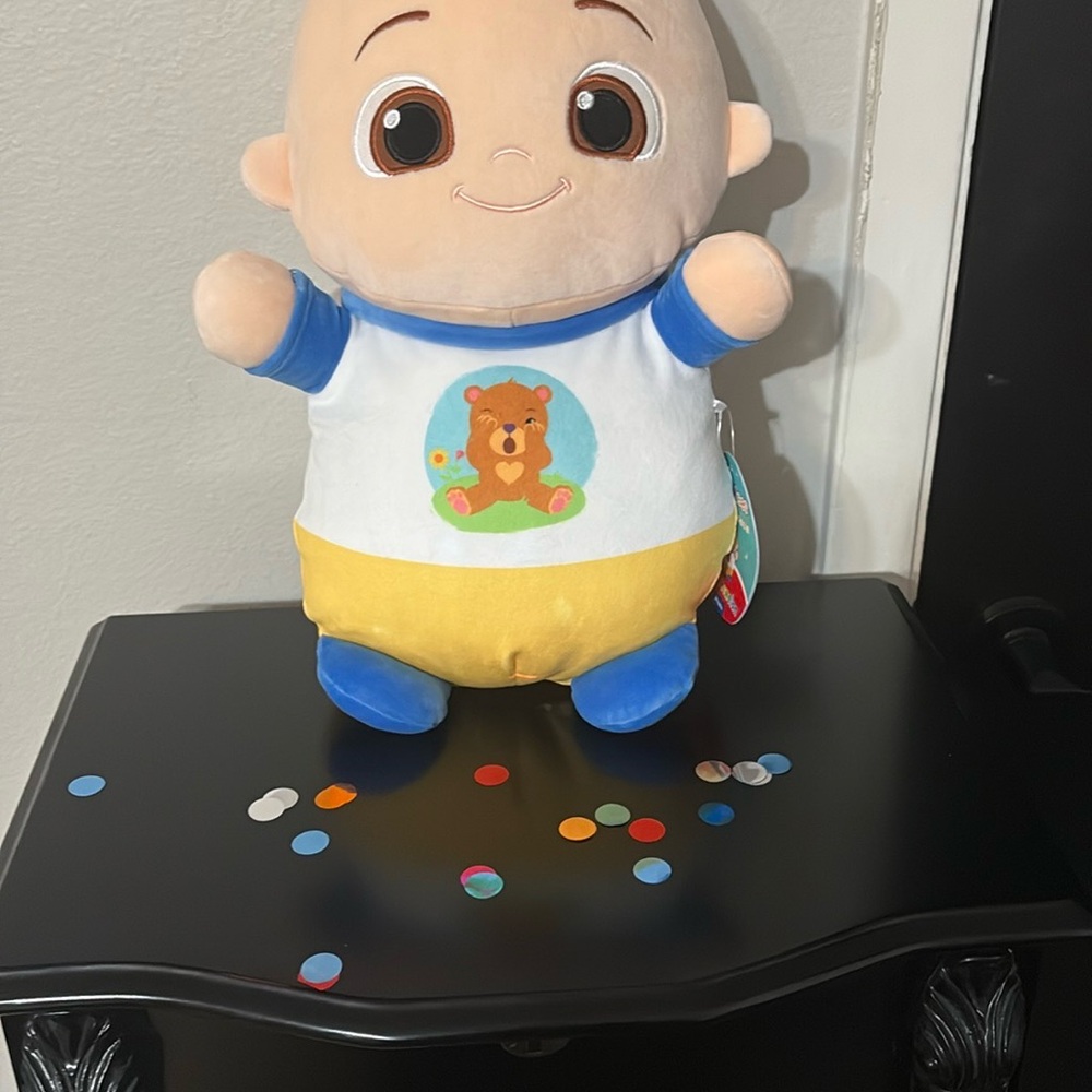Blue and Yellow Stuffed Animal Plush Toy - Picture 1 of 5